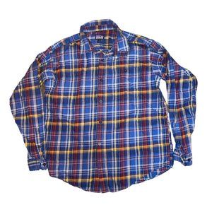 Patagonia Organic Cotton Plaid Button Up Long Sleeve Shirt Size L